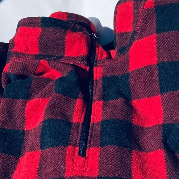 Eddie Bauer XL Polar Pullover Red and Black - Picture 5 of 12